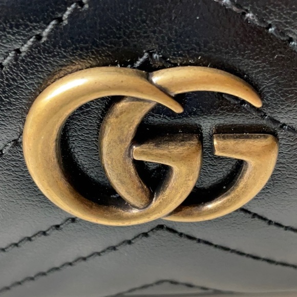 🌹GUCCI GG MARMONT POUCH WITH KEYCHAIN HOOK  🌹NWT 🌹 - Picture 7 of 16